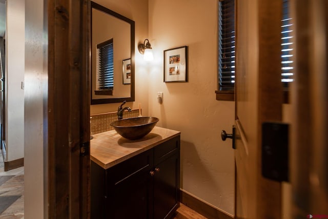 bathroom featuring vanity