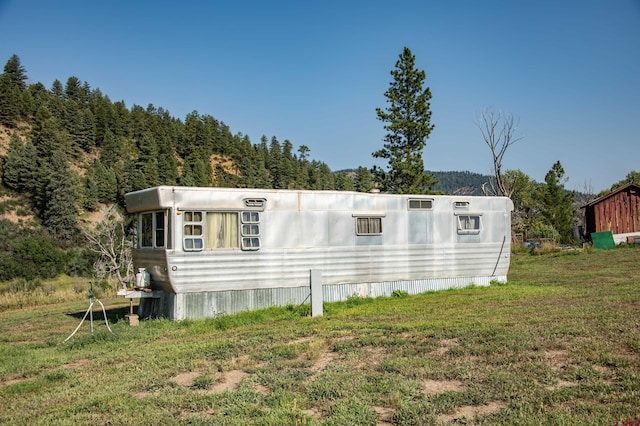 exterior space with a lawn