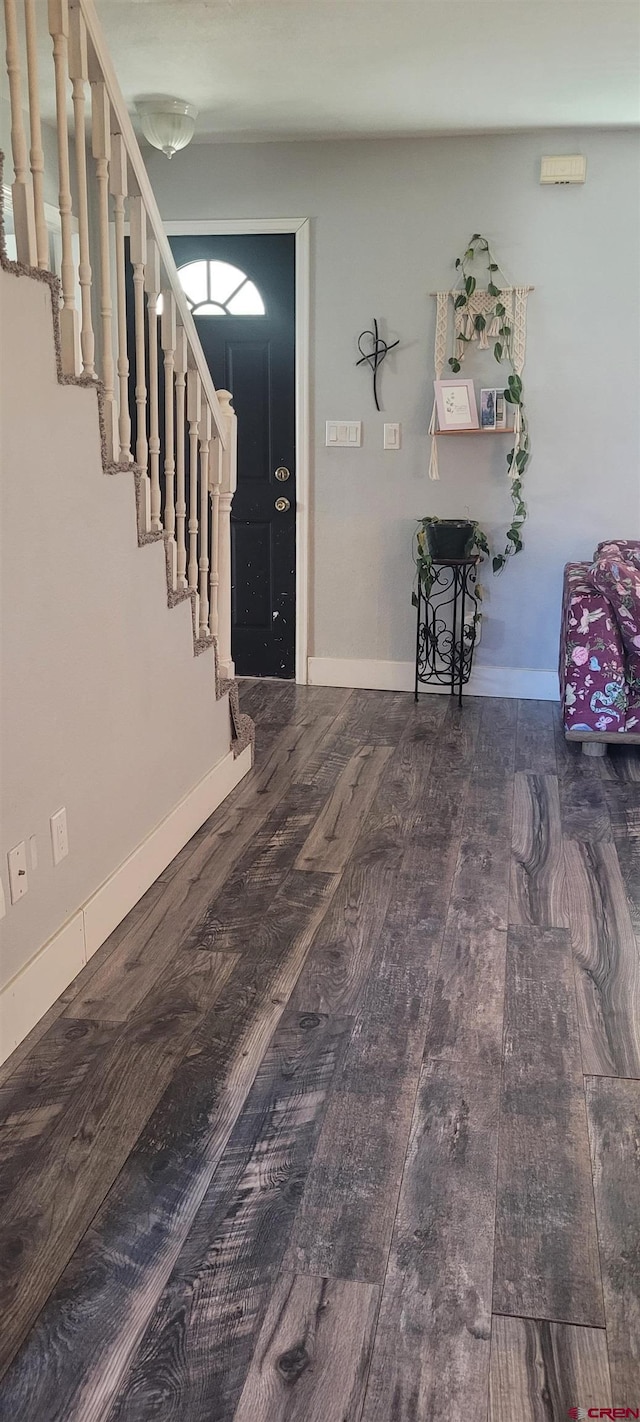 entryway featuring hardwood / wood-style floors