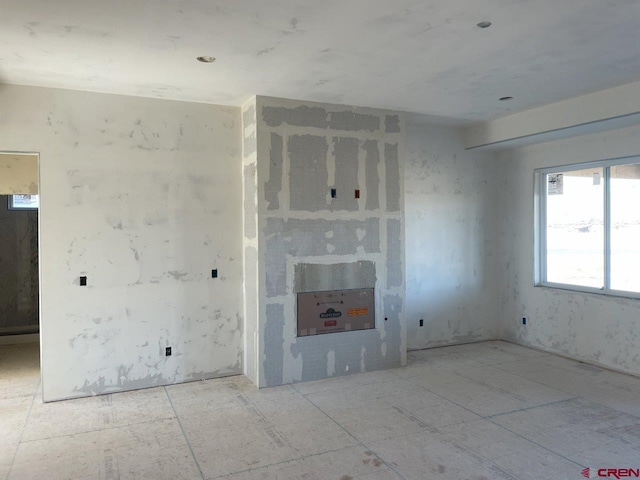 view of unfurnished living room