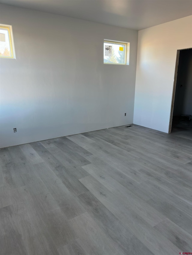 interior space with wood finished floors