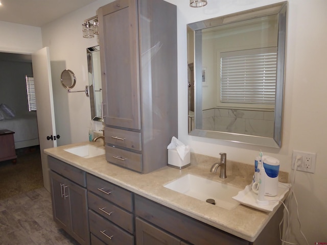 bathroom with vanity