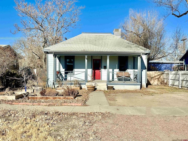 bungalow-style home with covered porch