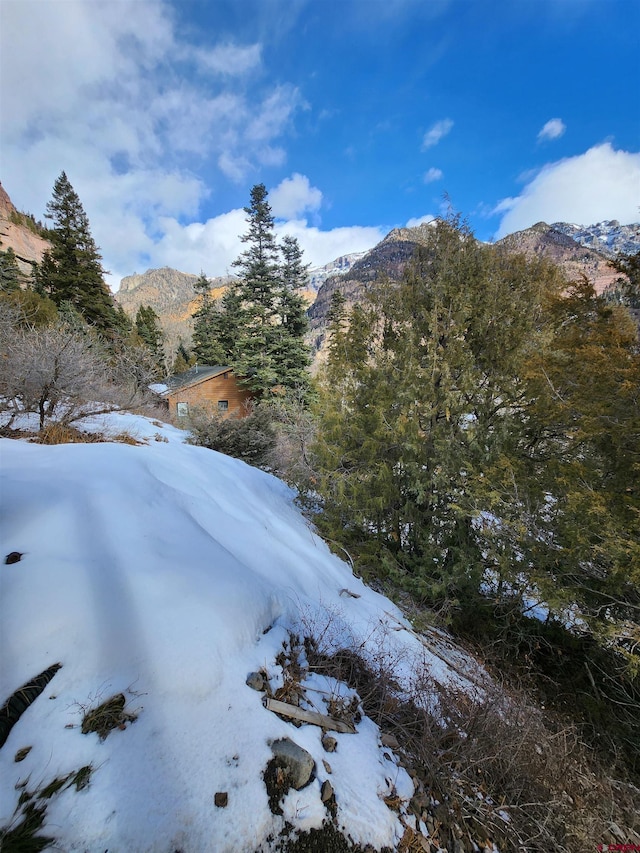 view of mountain feature