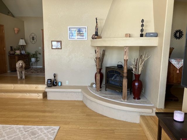 interior details featuring wood-type flooring