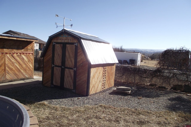 view of outdoor structure