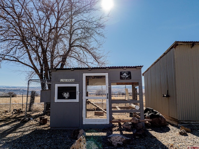 view of outbuilding