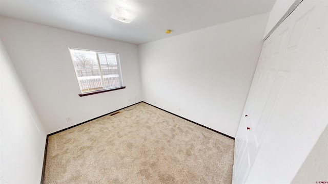 view of carpeted empty room