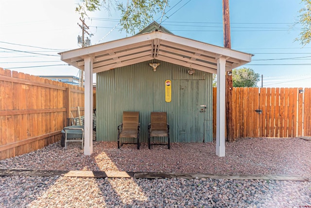 view of outbuilding