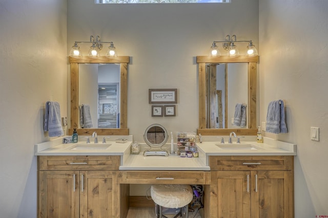 bathroom with vanity