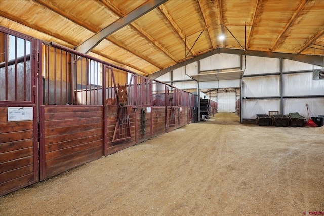 view of horse barn