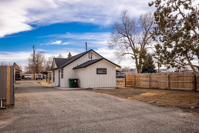 view of property exterior