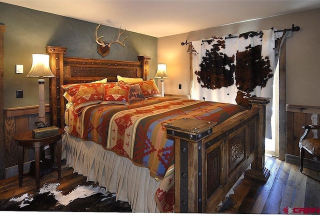 bedroom featuring hardwood / wood-style floors