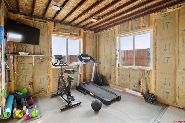 view of workout room