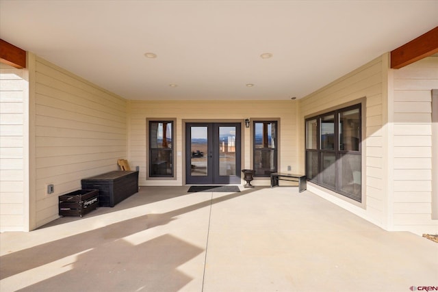 view of patio / terrace with french doors