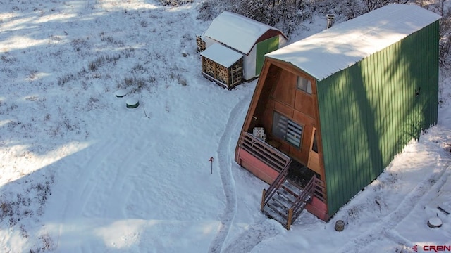 1015 E Stollsteimer Rd, Pagosa Springs, CO 81147 - view of snowy aerial view
