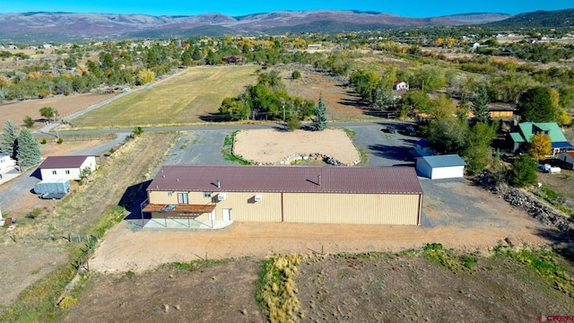 aerial view featuring a mountain view