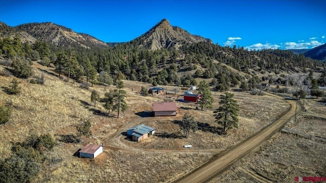 mountain view with a rural view