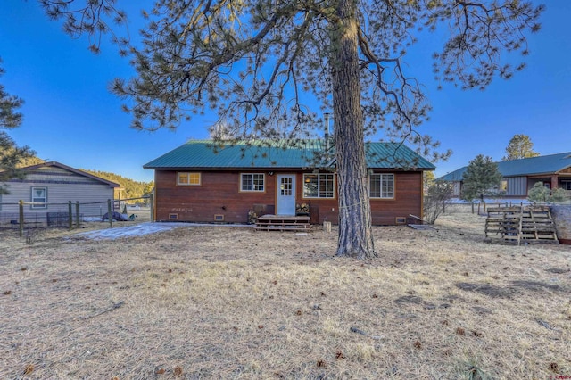 view of rear view of property