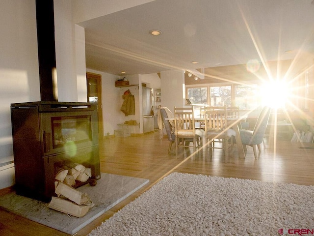 dining room featuring hardwood / wood-style floors