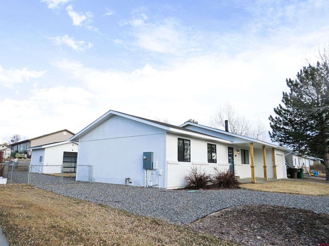 view of front of home