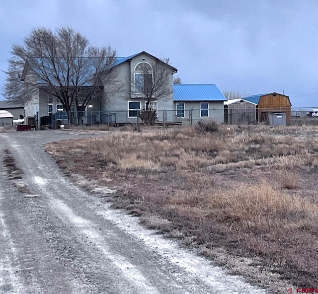 view of front of home