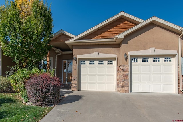 view of front of home featuring a garage