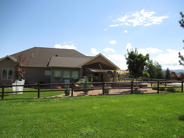 view of horse barn