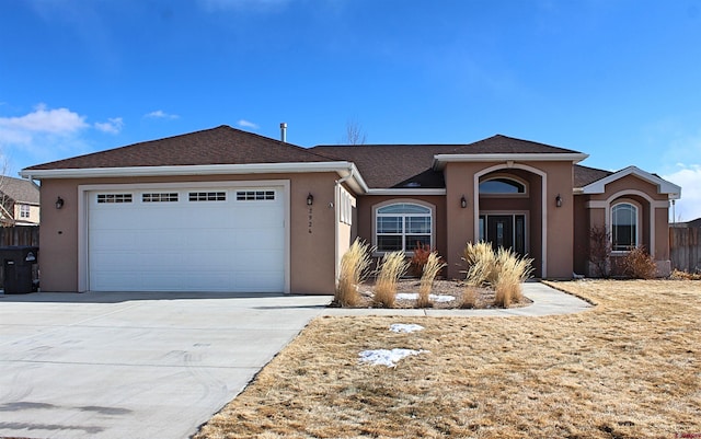 view of front of house featuring a garage