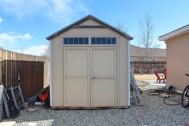 view of outdoor structure