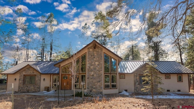 view of rear view of property