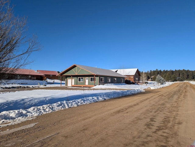 view of front of home