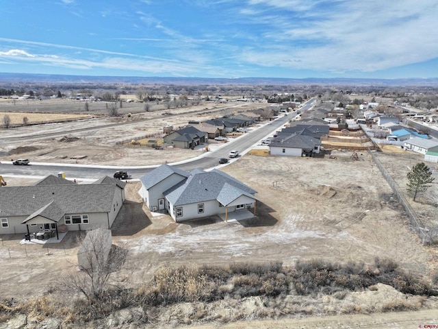 bird's eye view featuring a residential view