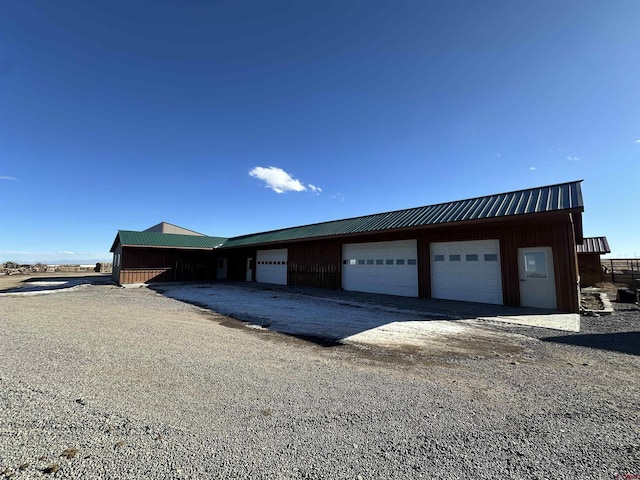 garage with driveway