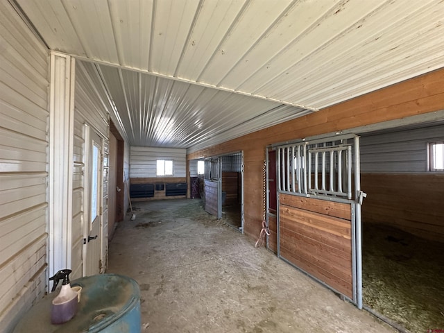 view of horse barn