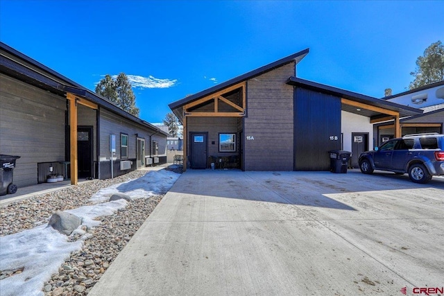 exterior space with driveway