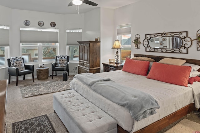 bedroom featuring carpet floors and baseboards