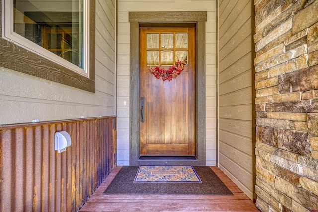 view of entrance to property