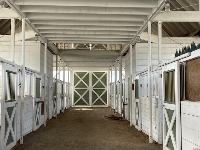 view of horse barn
