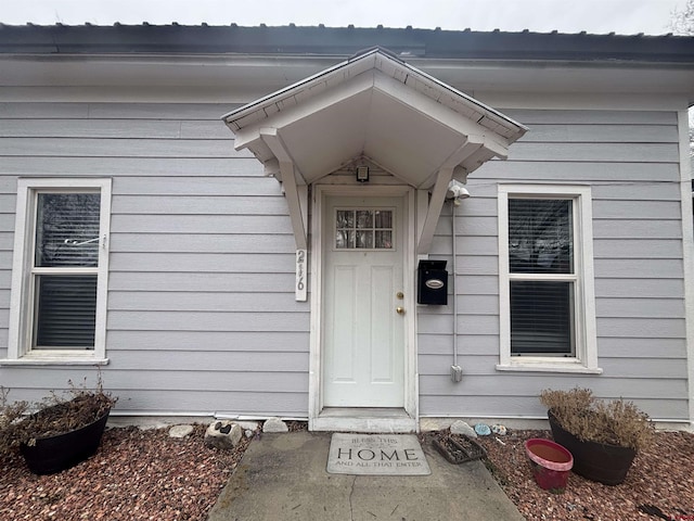 view of entrance to property