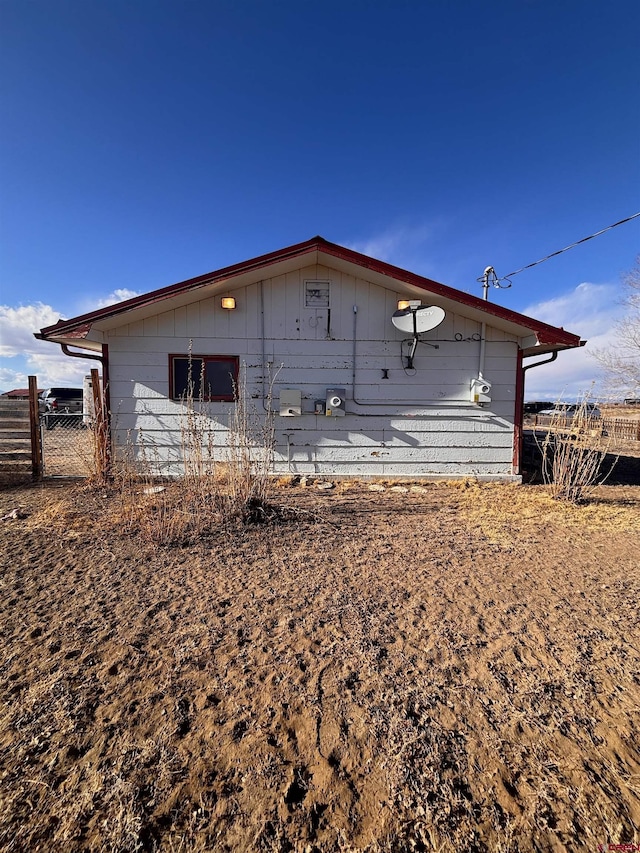 exterior space with fence