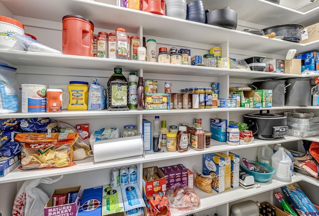 view of pantry