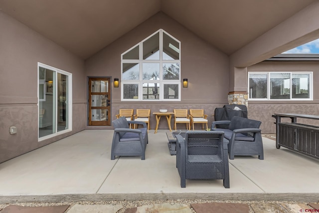 view of patio / terrace featuring outdoor lounge area