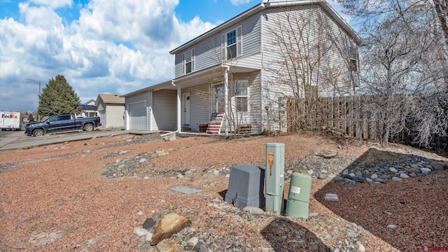 view of front of house featuring a garage