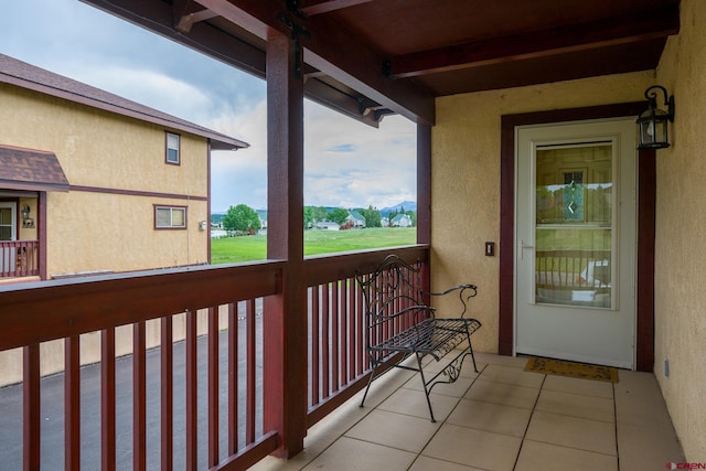 view of balcony