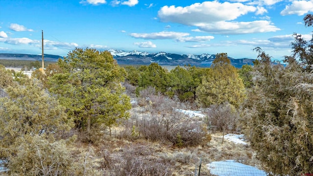 view of mountain feature