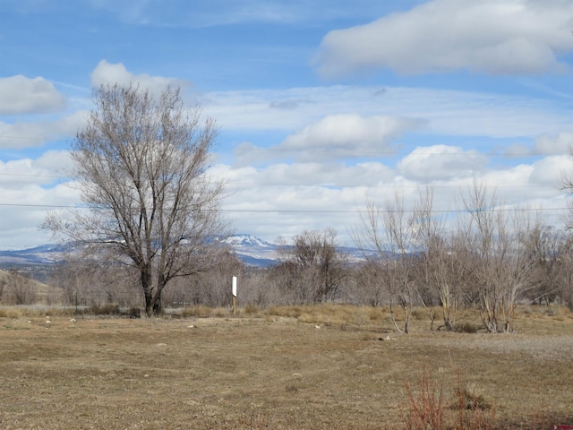 exterior space with a mountain view