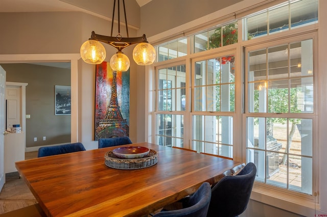 dining area with a healthy amount of sunlight