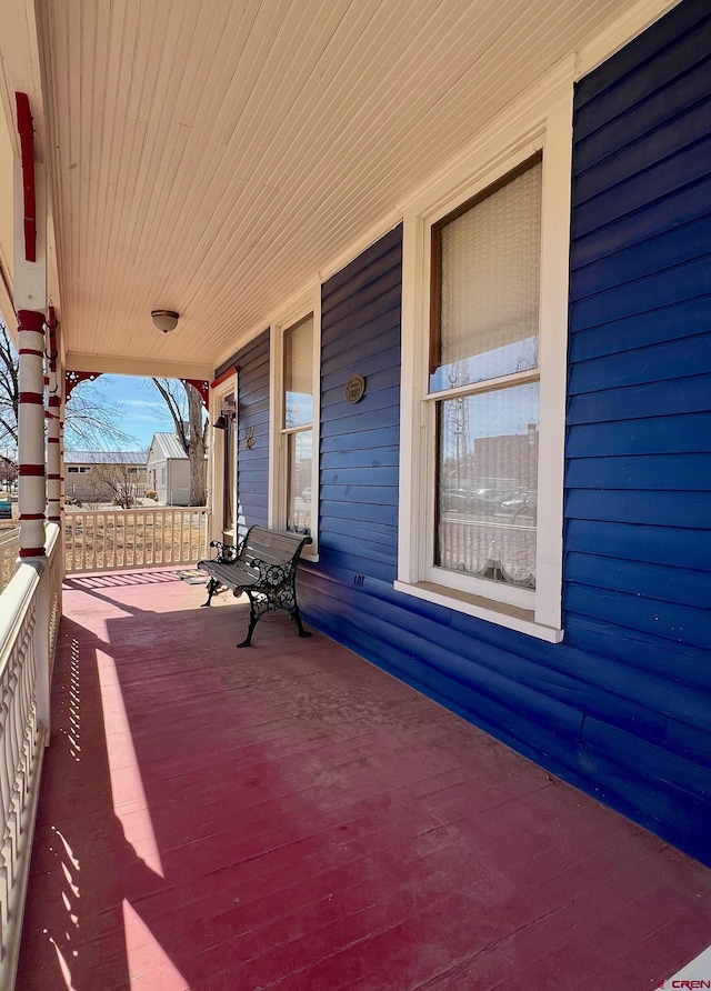 view of patio featuring covered porch