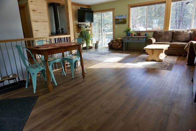 interior space featuring wood finished floors